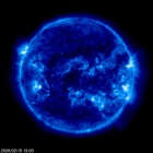 Click for time-lapse image of the sun
